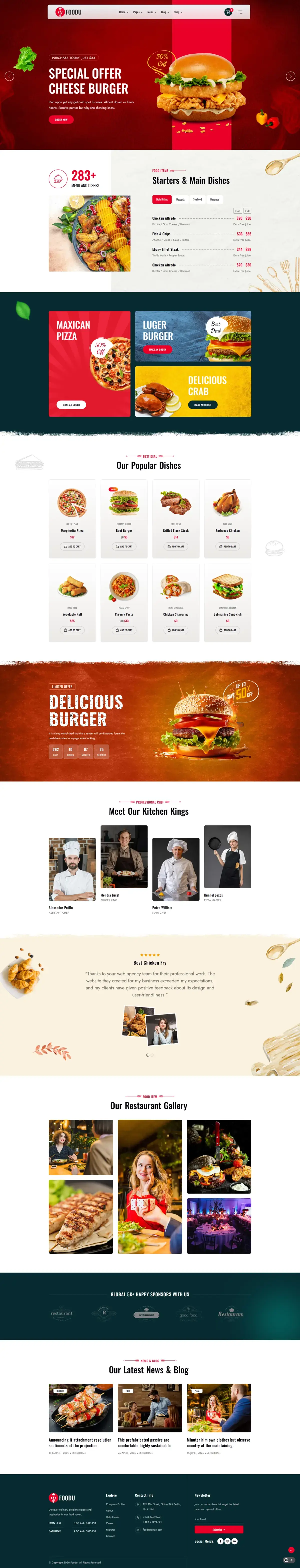 Owncom restaurant website design India — affordable website service