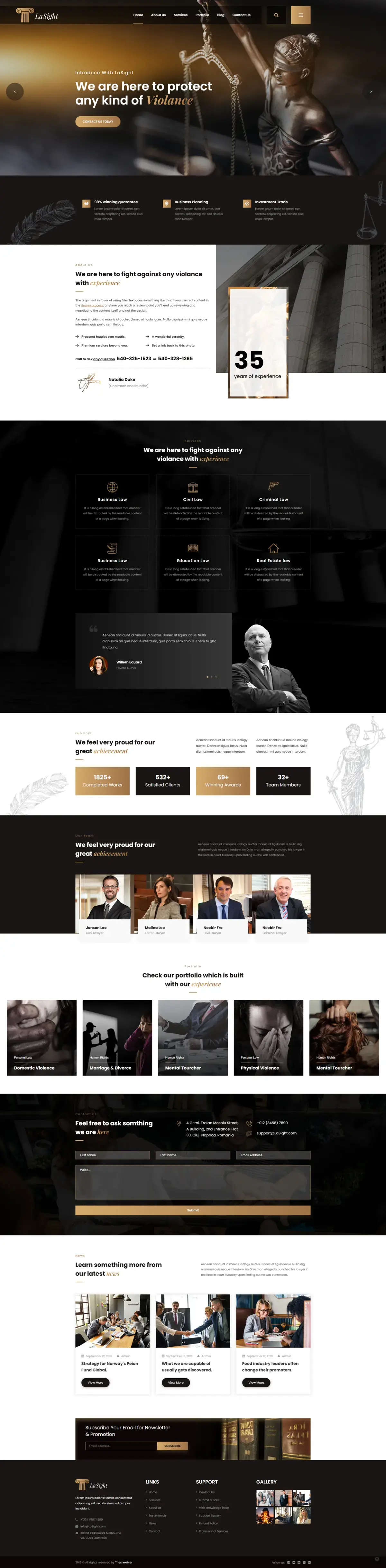 Owncom law firm website design India — lawyer website service
